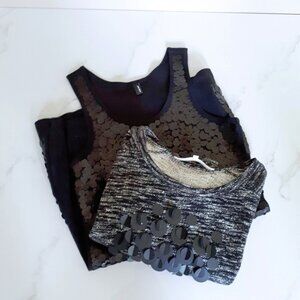 "Bling Lovers!" Bundle x2 - Rachel Roy t-shirt & Vero Moda tank top bundle